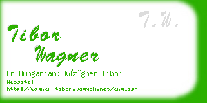 tibor wagner business card